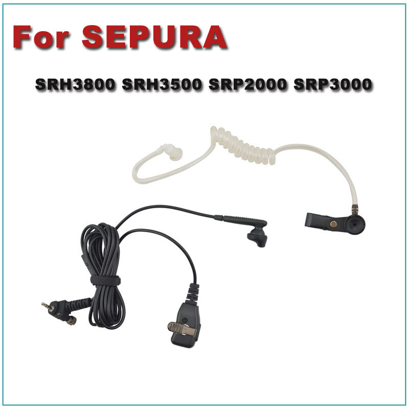 Auriculares de tubo de aire con micrófono PTT para Walkie Talkie Sepura, SRH3800, SRH3500, SRP3000, SRP2000, novedad