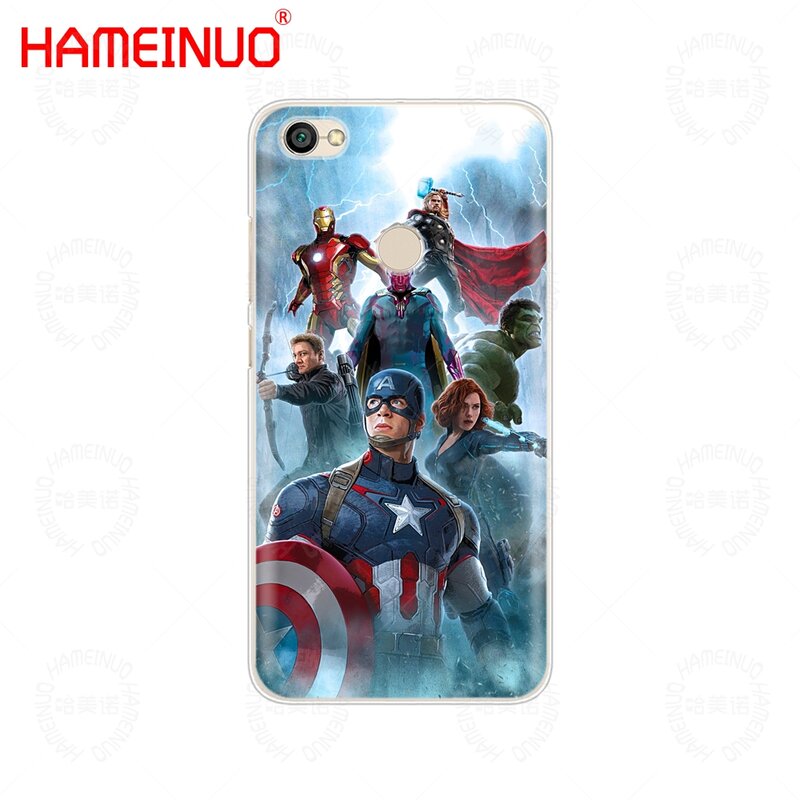 HAMEINUO Marvel Housse étui de téléphone pour xiaomi redmi 5 4 1 1s 2 3 3s pro PLUS redmi note 4 4X 4A 5A