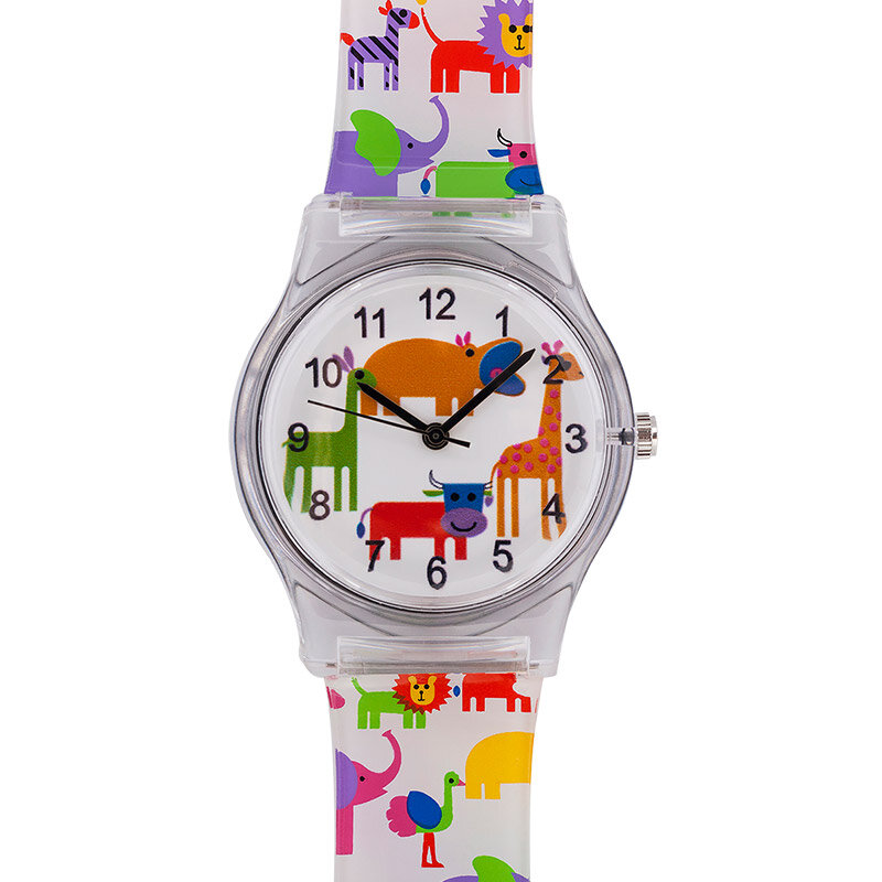 ウィリス夏新ブランドの子供学生のファッションクォーツ腕時計キッズソフト防水スポーツ花動物腕時計