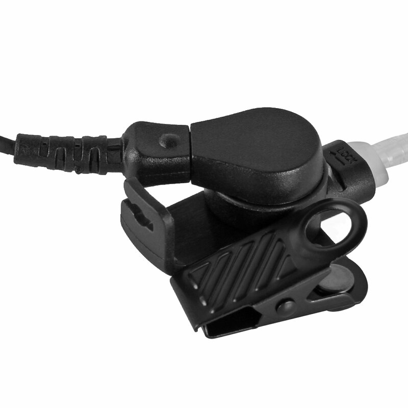 Fone de ouvido hytera hyt com tubo acústico, portátil de 2 pinos para vigilância