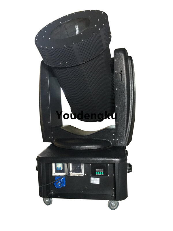 Free shipping with flighctase 7000W powerfull outdoor xenon sky search light sky beam light moving head sky tracker