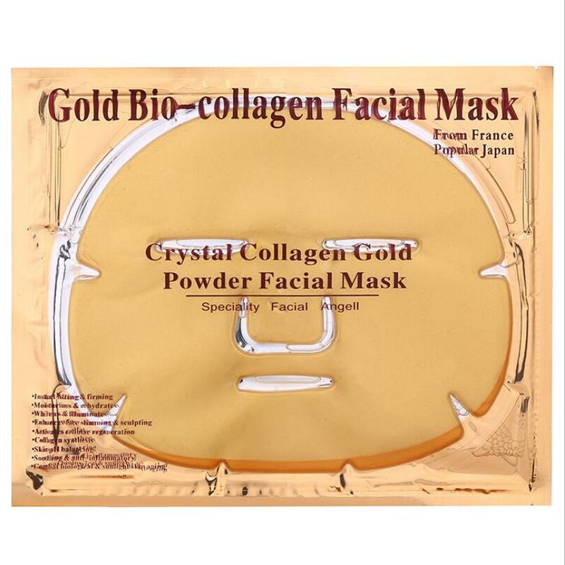 24K Gold Whitening Skin Care Sheet, máscara facial hidratante, anti-envelhecimento, anti-rugas, salão de beleza, atacado, 1000pcs