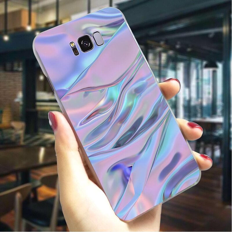 Abstract Rainbow Hard Case for Samsung Galaxy A3 2017 Cover for A5 2016 A6 2015 A7 2018 A8 Plus A9 A10 A20 A30 A40 A50 A70
