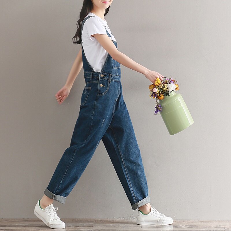 Denim overalls for women 2018 woman dungarees female jumpsuits for women 2018 jeans fashion female winter jumpsuit DD1639