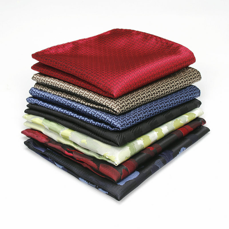 Herren Marke Tasche Platz Geometrische Muster Taschentuch Mode Hanky Für Männer Business Anzüge Taschentücher Handtuch Zubehör 25cm * 25cm