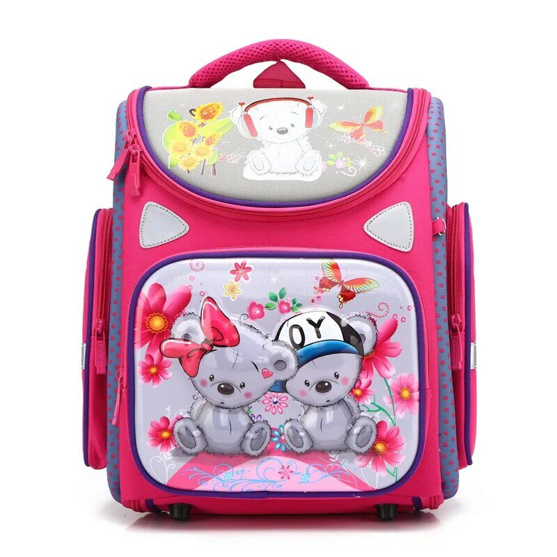 Школьный рюкзак для мальчиков и девочек, с котом, водонепроницаемый, дышащий, с 3d-изображением героев мультфильмов