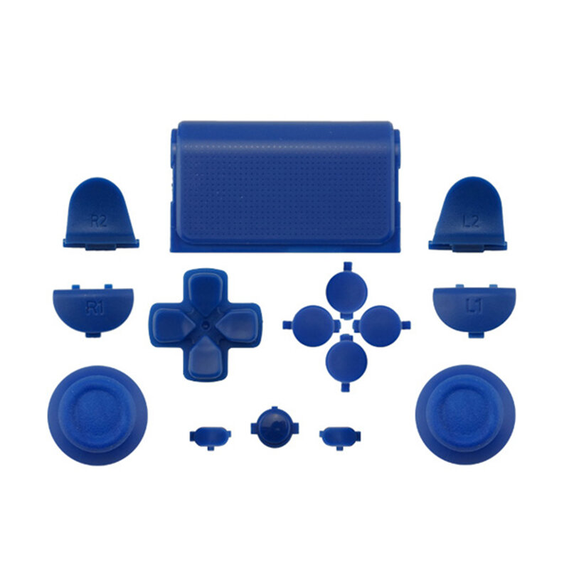 Preto conjuntos completos de peças reposição botões para playstation 4 ps4 controlador para sony ps4 gamepad completo habitação caso escudo capa