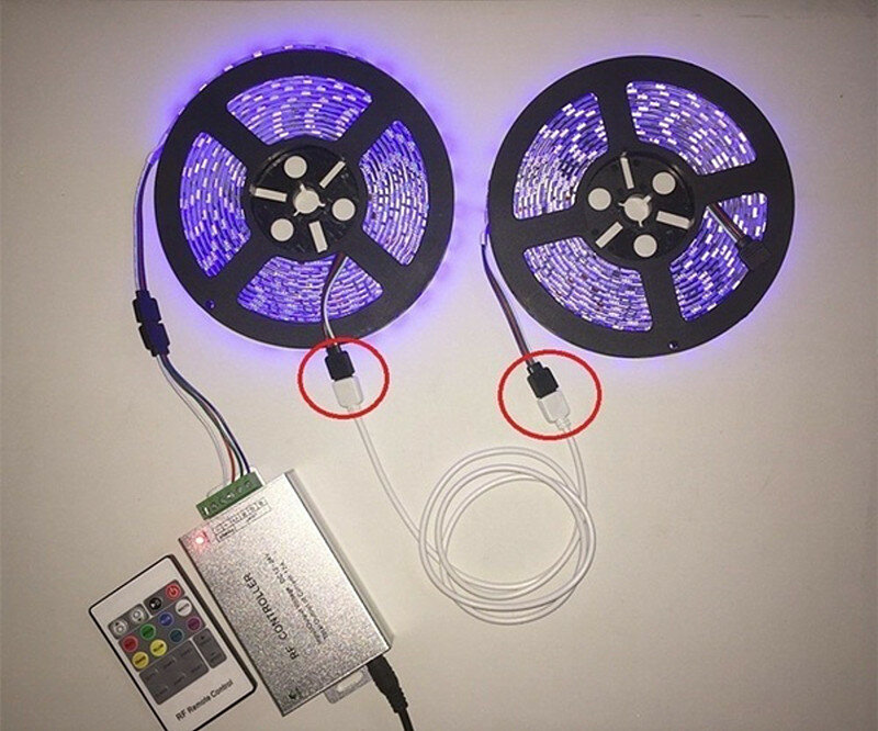 4Pin LED Connector Extension Cable Cord Wire RGB 5050 3528 LED Strip Lighting Connector wire for 5050 3528 RGB LED Strip Light