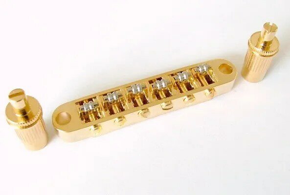 ゴールドローラーチューン-o-maticのブリッジlpギター