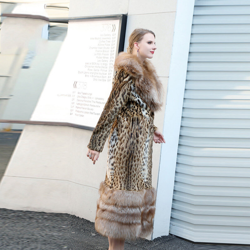 毛皮のような女性の冬の毛皮のコート,豪華な,長い,毛皮のジャケット,キツネの大きなスラペルファーの靴,新しいコレクション2021