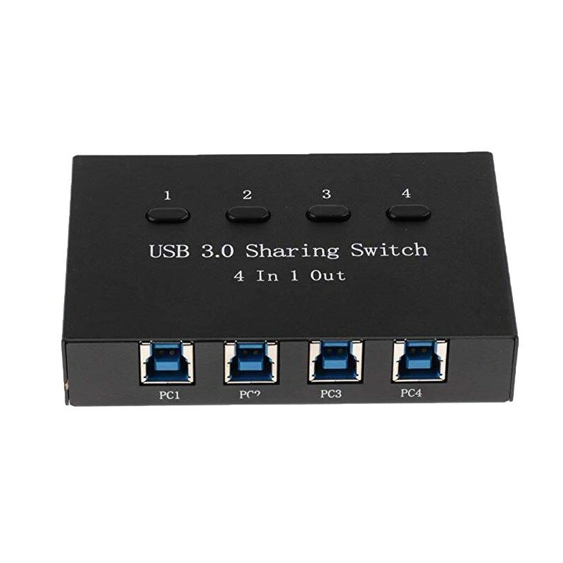 4 Poort USB3.0 Schakelaar Manuelle Delen Usb Switcher Adapter Box 4 Computer Teilen 1 Usb Gert Hub Drucker Scanner