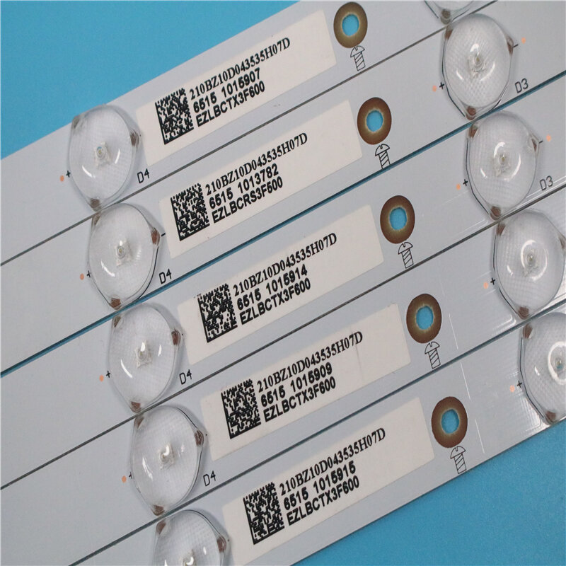 Bande de rétro-éclairage LED pour Philips TV 43 pouces, 10 lampes, 43PFT4131 43PFS5301 GJ-2K15-430-D510 GJ-2K16-430-D510-V4 01Q58-A BDM4350