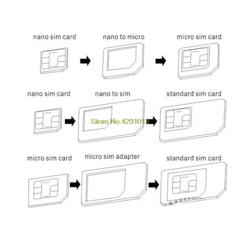 2020 nuovo 4 in 1 Convertire Nano SIM Card per Micro Adattatore Standard Per il iPhone per Samsung 4G LTE USB Router Wireless