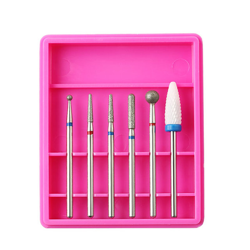 1 set Diamond Nail Drill Bit Milling Cutter Electric Nail Rotary Files Burr Manicure Machine Accessory Cuticle Clean Tools