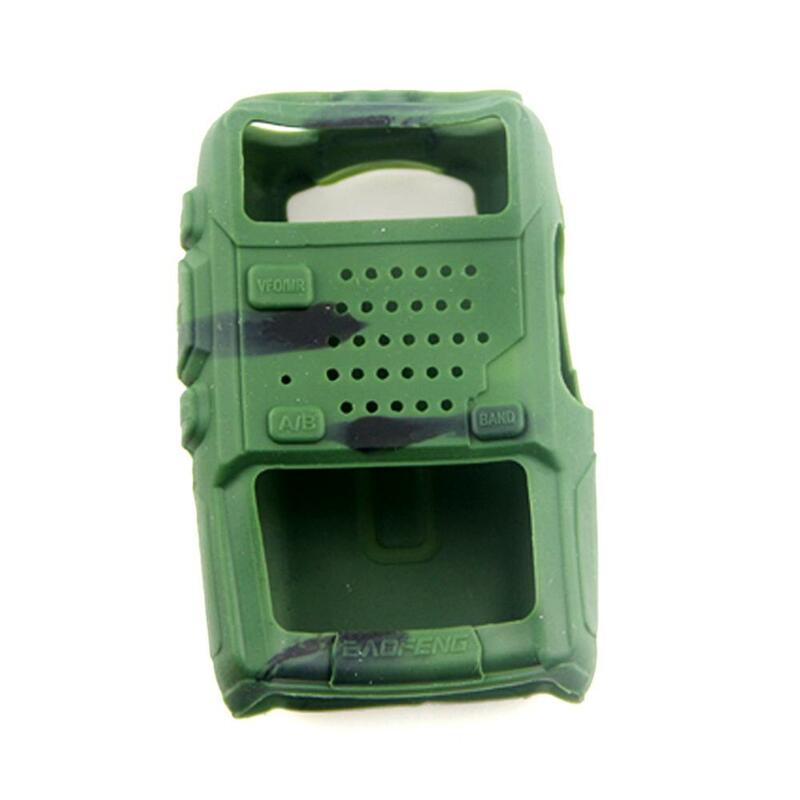 Capa de silicone macia para Baofeng UV-5R, UV5R, UV5RA, UV-5RE Plus, F8, capa protetora, walkie talkie, proteção de rádio bidirecional