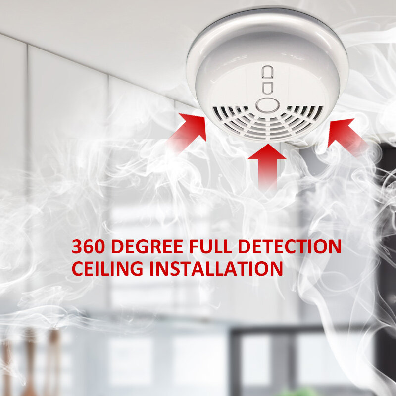 Przewodowy detektor wycieku gazu czujnik alarmu MD-2003 kryty sufit wykrywanie gazu ziemnego dla domu kuchnia wszystkie Panel alarmu System