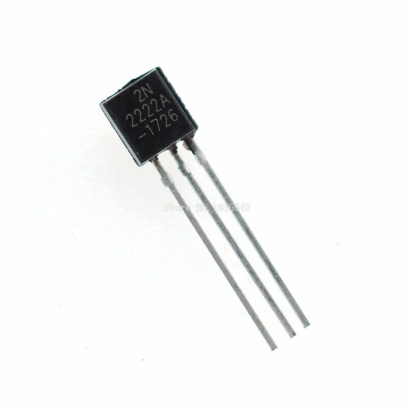 Transistores de comutação npn do transistor do triode de 100 pces 2n2222a para-92 0.6a 30v npn 2n2222