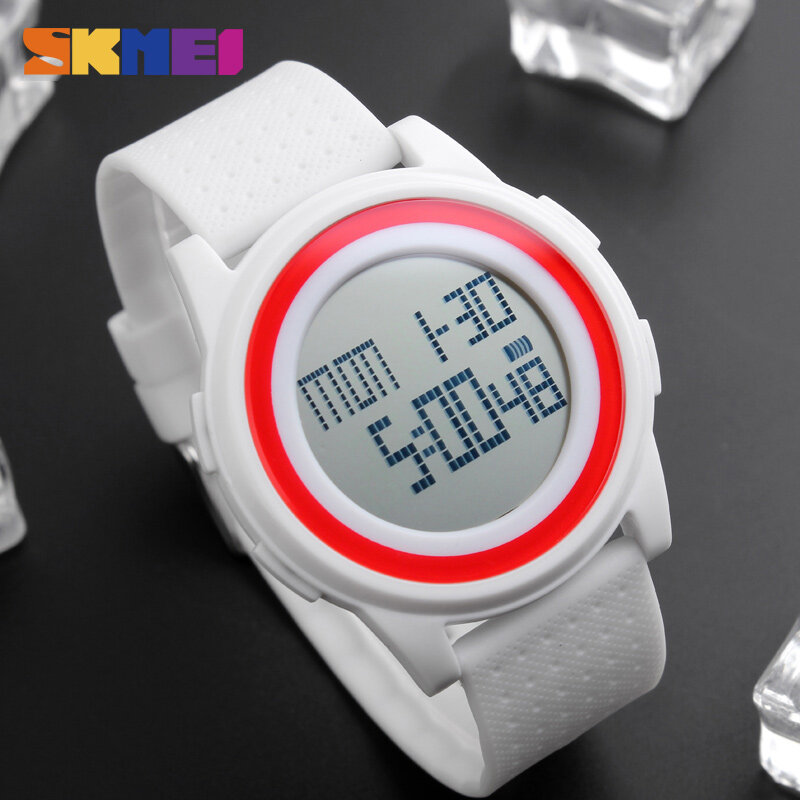 SKMEI Fashion Casual Sport Watch Men Alarm Clock Simple Luxurious Brand 3BarWaterproof Digital Watches reloj hombre 1206