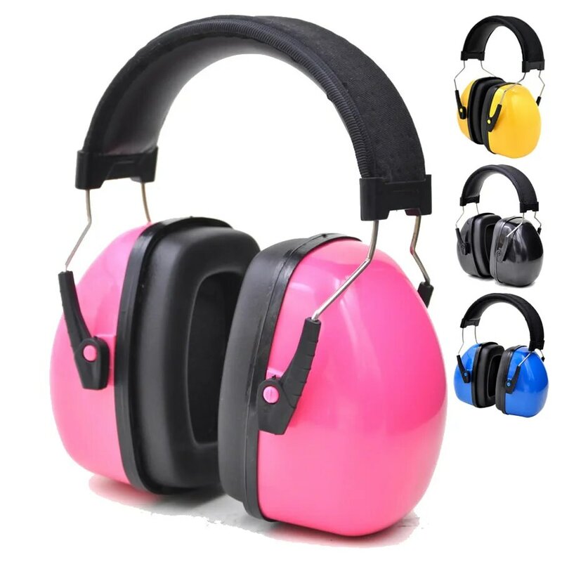 Protetor de orelha para cabeça de crianças/adultos, anti-ruído, ajustável, faixa para o trabalho, estudo, tiro, madeira, proteção auditiva