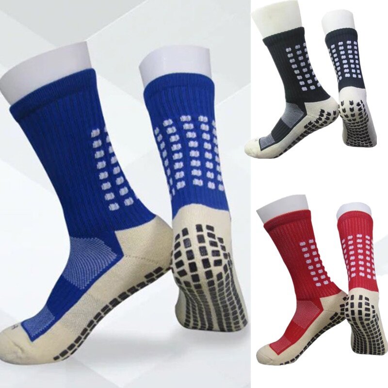 Нескользящие дышащие мужские летние носки для бега из хлопка и Резины футбольные носки высокого качества мужские женские велосипедные носки ZA