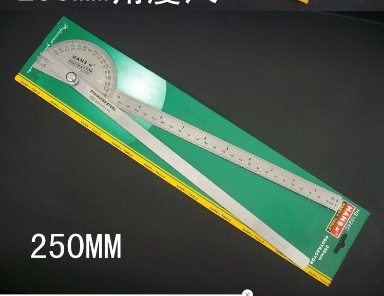 25cm goniometr linijka kąt narzędzie pomiarowe kątomierz celownik kątowy Transferidor de grau HS1024C