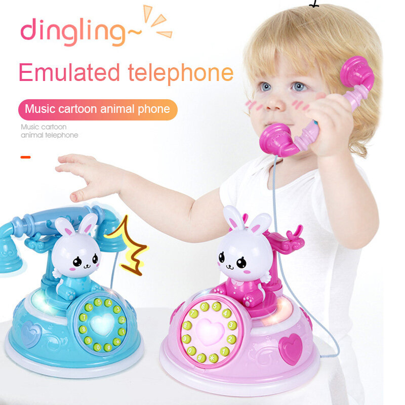 Nuovo gioco di ruolo del giocattolo del telefono di simulazione 1 Pcs con la luce di musica educativo precoce per i bambini