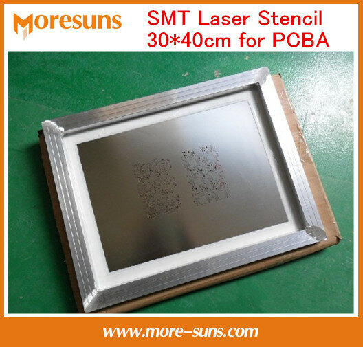 30*40ซม.SMT LED Laser Stencil การผลิตที่กำหนดเองขนาดแผ่นลายฉลุสำหรับ PCBA Assembly PCB บัดกรี FPC PCBA stencil โรงงาน