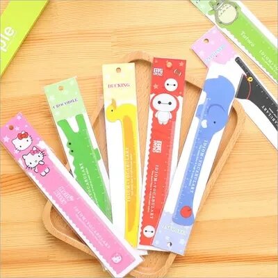 Cute cartoon rulers can be bent different colors for choose free shipping