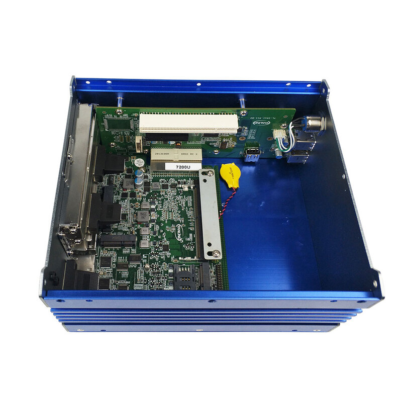 Jezioro Kaby do małego komputera linuksowego 3965U bezwentylatorowa płyta przemysłowa Mini PC z podwójną wbudowaną gniazdo SIM Lan z Port szeregowy szeregowym