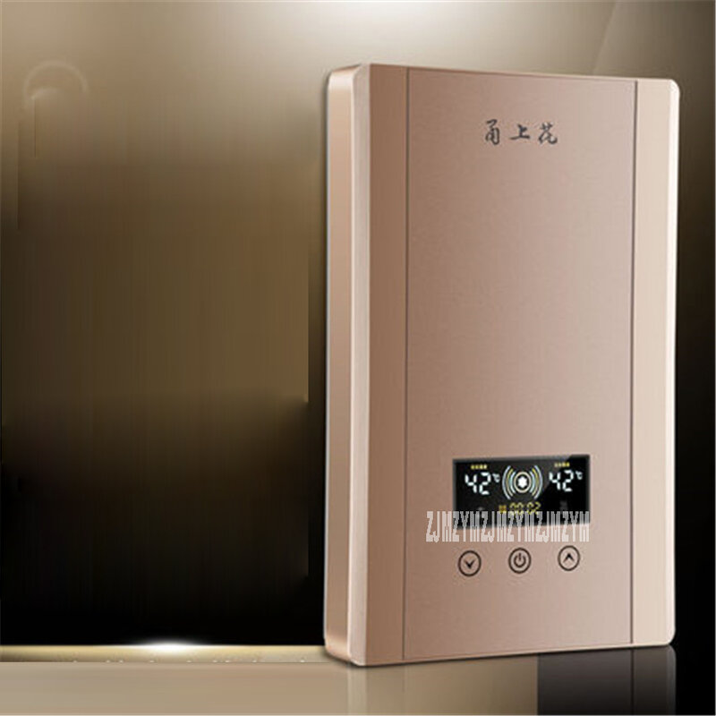 Calentador de agua eléctrico instantáneo YSH-60S, termostato de ducha de baño y ducha, montaje en pared pequeño de 220V/50hz, 30-52 grados Celsius, 0,05-0,6 MPa