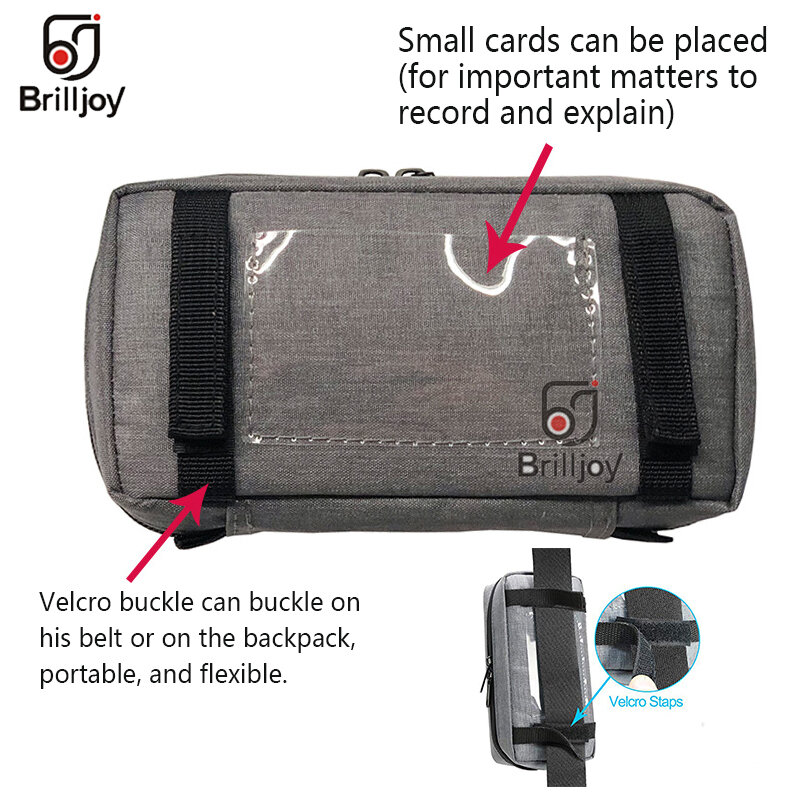 Brilljoy-bolsa protectora portátil para refrigerador de insulina, organizador de aislamiento médico, soporte para estuche de refrigeración