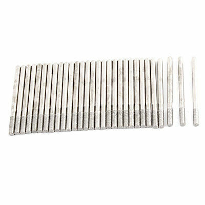 3mm Cylinderical Nose Diamond Mounted Burr Point 30 Pcs