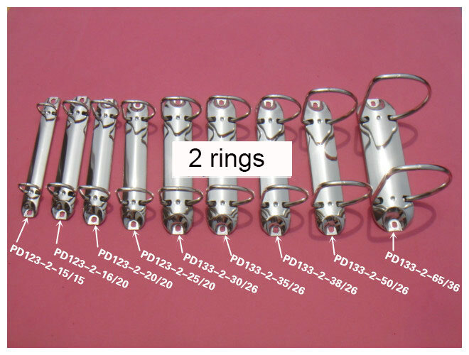 Clip per raccoglitore a 2 anelli a forma di O D Q forma 15 25 30 38 50 65mm diametro 133 123 lungo