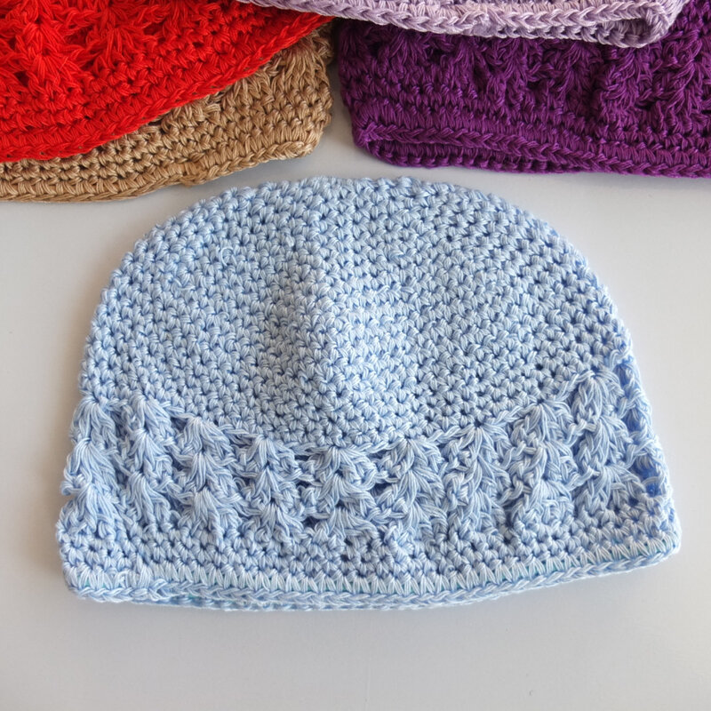 21 Cores Disponíveis Crianças Handmade Crochet Chapéu Gorro de Malha de Inverno chapéu Fotografia props 10 pçs/lote