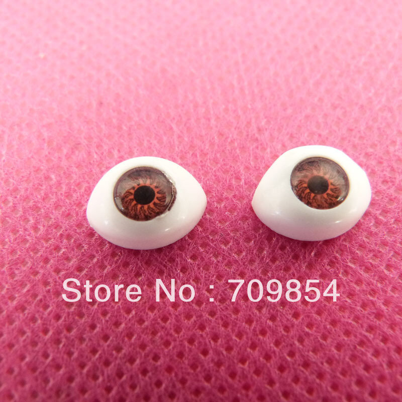200pcs/lot 11*8mm flat back eye resin eyes toy accessories TCW1