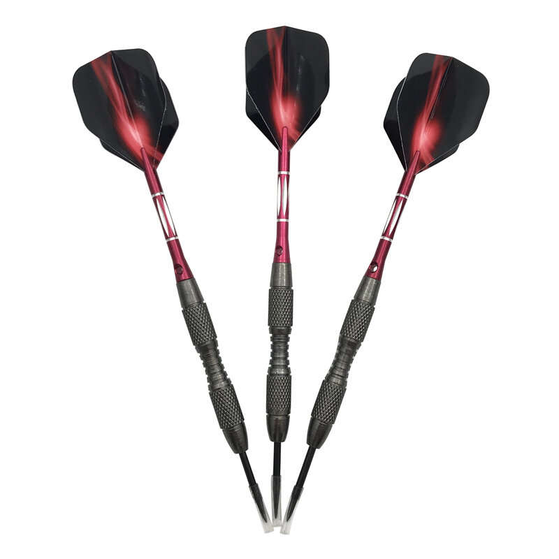 Yernea-dardos duros profesionales, 3 piezas, 20g, para interior, deportes, entretenimiento, movimiento de lanzamiento, ejes de aluminio rojo