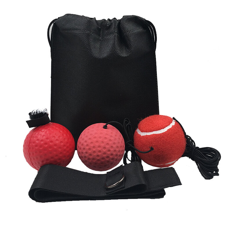Boxing Reflex Speed Punch Ball Training Hand Eye Coordination Headband Improve Reaction Muay Thai Gym Exercise Equipment bags