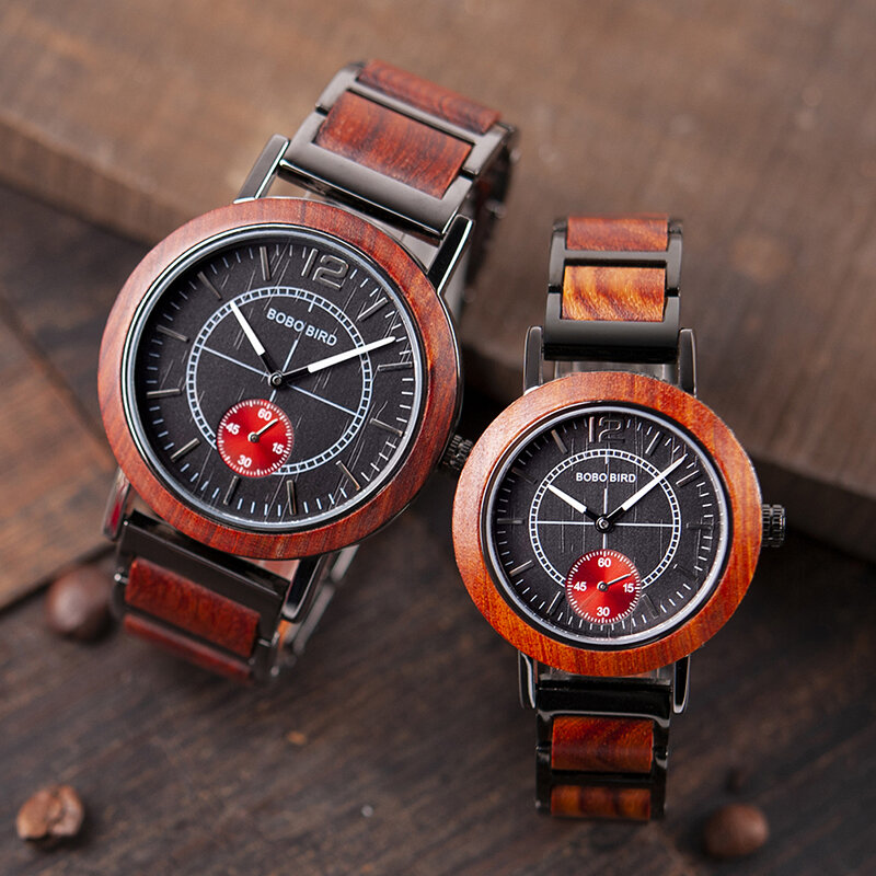 Деревянные часы для влюбленных BOBO BIRD, роскошные стильные часы от лучшего бренда для женщин и мужчин, отличные индивидуальные подарки, мужские часы