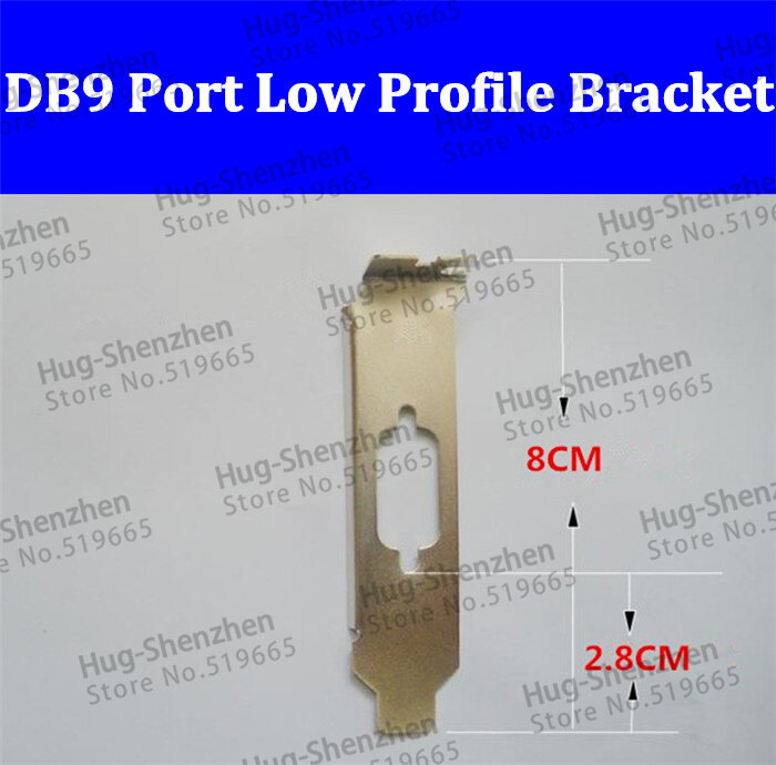 Pci pci-e vga db9 serial com porta de baixo perfil suporte para 2u mini caso 10 pçs/lote