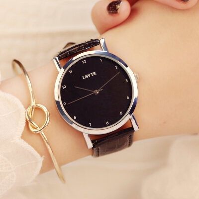 Korean version of the retro belt hollow simple student watch fashion trend quartz male watch female
