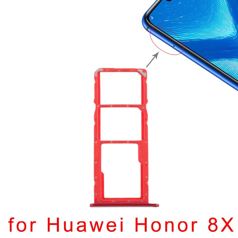 Khay Sim + Thẻ Nhớ Micro SD Khay Cho Huawei Honor 8C/8X /10 Chi Tiết Sửa Chữa