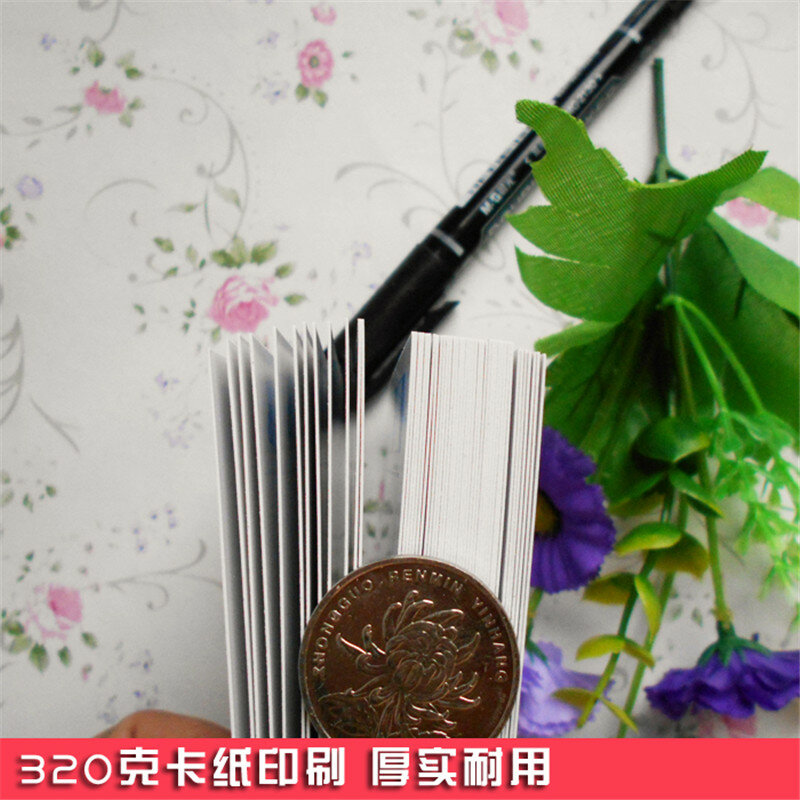 Putih Kosong Grid Beras Notebook Portabel Menulis Pinyin Kartu Karakter Cina, Pak 2, Ukuran 11Cm * 8Cm, Total 100 Lembar