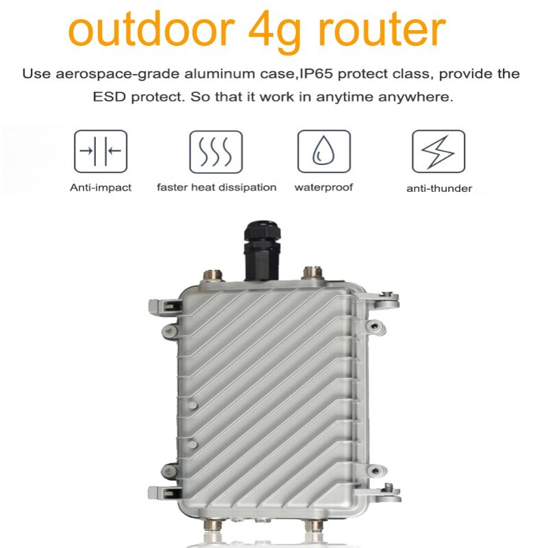 outdoor 4g router  4G SIM Card WiFi Router IP66 Waterproof 2.4G LTE Wireless AP Wifi Router 4G CPE Lte Wireless industrial