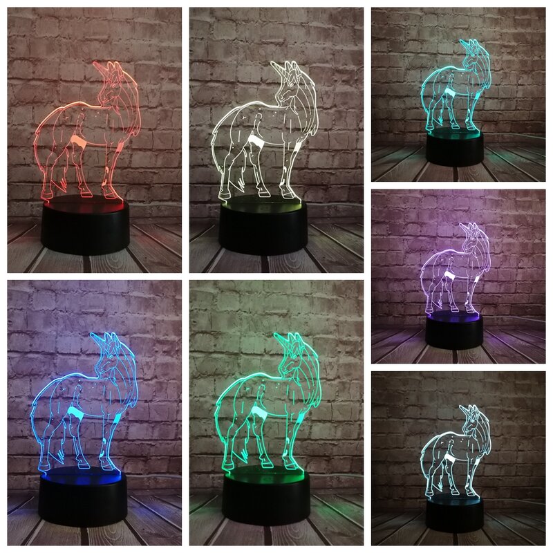 Epack darmowa wysyłka Drop shippingHot 3D nocna lampka LED żarówka RGB boże narodzenie dekoracyjny prezent zabawka z kreskówki Luminaria LAVA Party