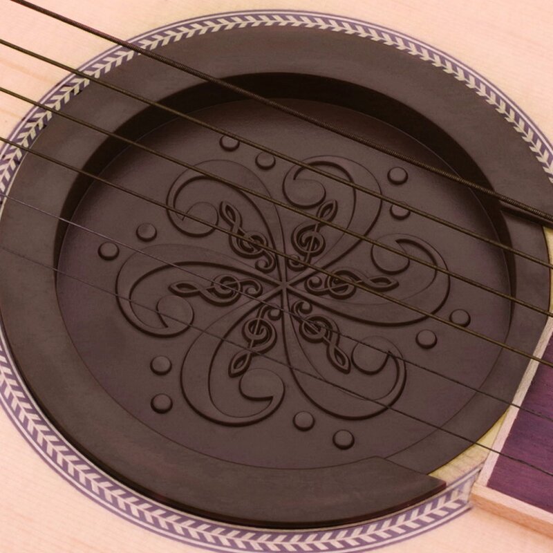 Silikonowa gitara akustyczna Soundhole Cover słaby bufor dźwięku wtyczka akcesoria gitarowe