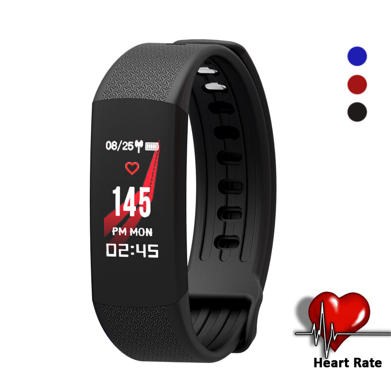 Zlim"impermeabile Smart Watch braccialetto Fitness cardiofrequenzimetro fascia per la pressione sanguigna pedometro Bluetooth per telefono Android IOS
