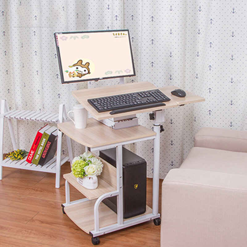 Mesa dobrável para laptop, mesa de mesa dobrável para laptop, suporte portátil com bandeja para almoço