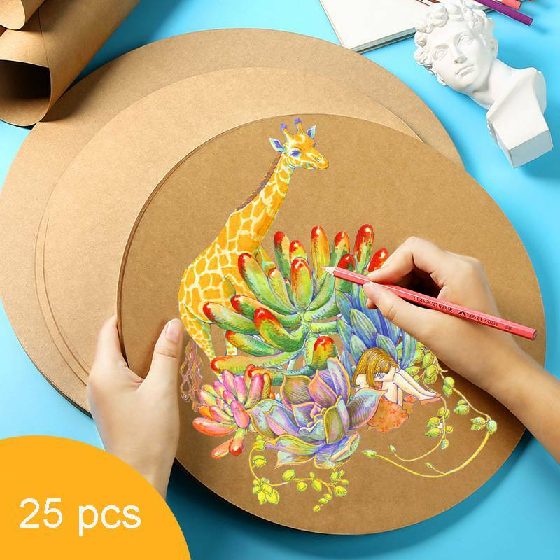 25 Buah Kerajinan Berwarna Pensil Lukisan Kertas Sketsa Tangan Dicat Aquarelle Cat Air Kertas Pad Gambar Kertas Seni Lukis Persediaan