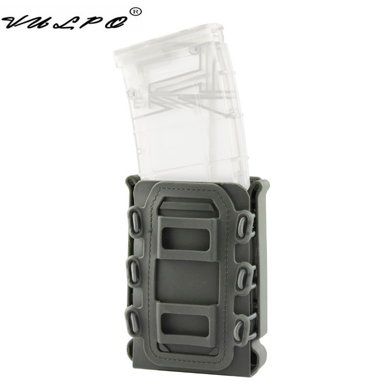 Vulpo Tactische 5.56Mm 7.62Mm Magazine Pouch Molle Riem Fast Bevestig Carrier Holster 5.56 7.62 Snelle Mag Pouch