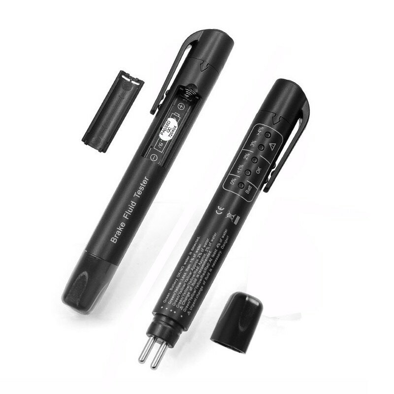 2024 New Brake Fluid Liquid Tester Pen With 5 LED Car Auto Vehicle Tools Diagnostic Tools Mini Brake Fluid Tester